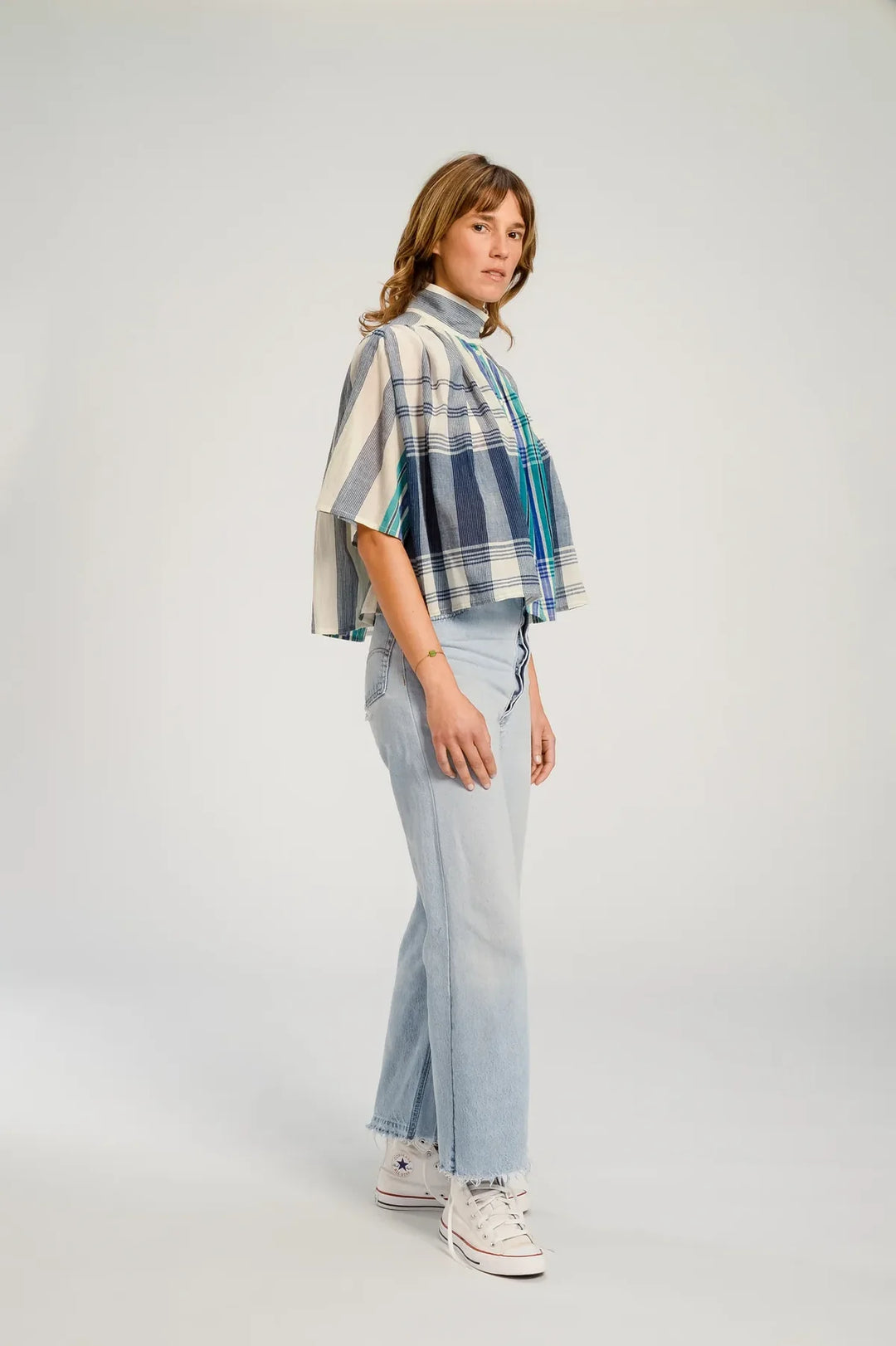 V De Vinster – Sakai Shirt in Bhumi Emerald