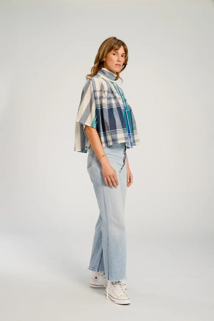 V De Vinster – Sakai Shirt in Bhumi Emerald