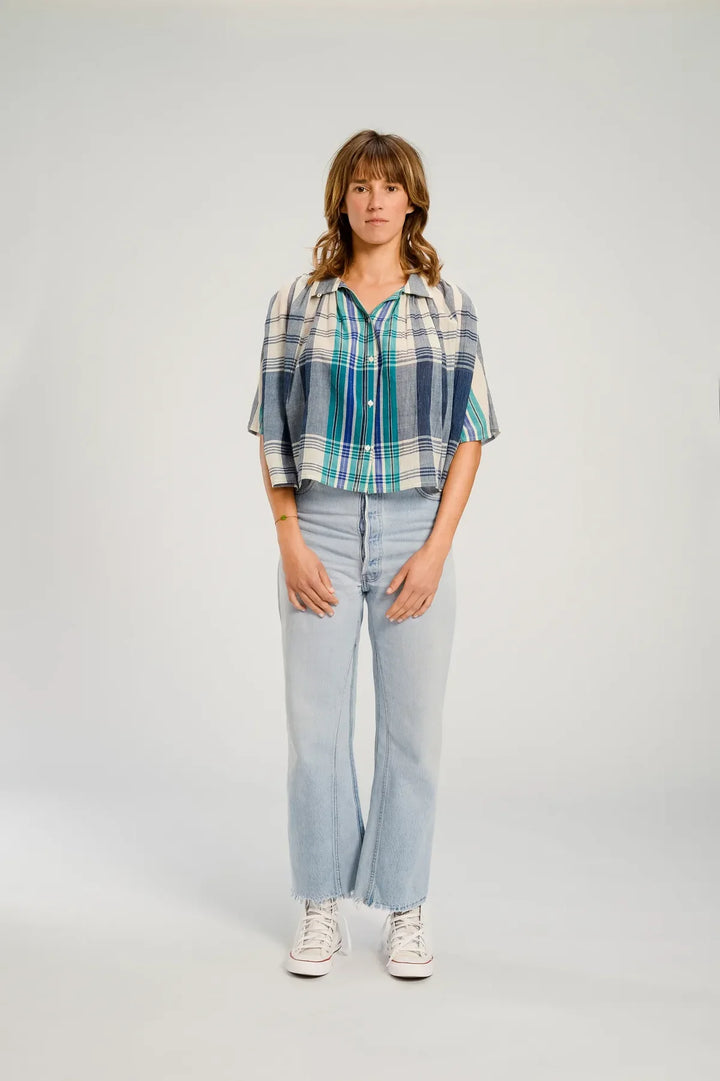 V De Vinster – Sakai Shirt in Bhumi Emerald