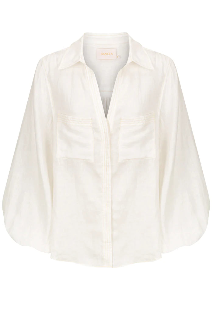 Sancia – Ellie Shirt in White