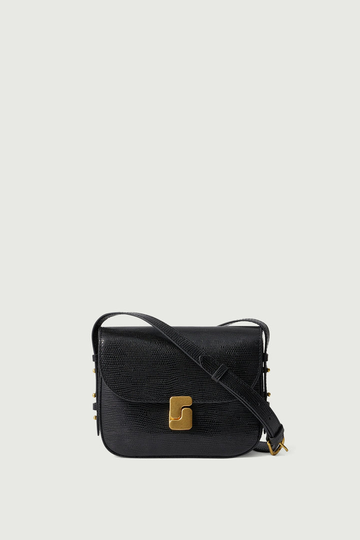 Soeur – Bellissima Mini Bag in Black Lizard