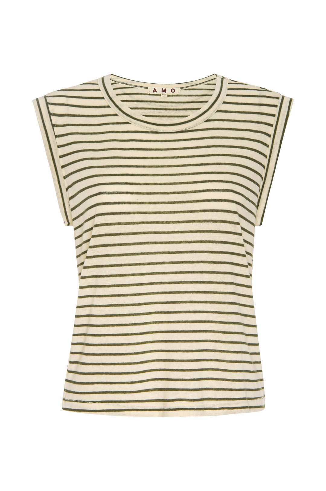 AMO Denim – Sleeveless Love Tee in Reseda Multi Stripe