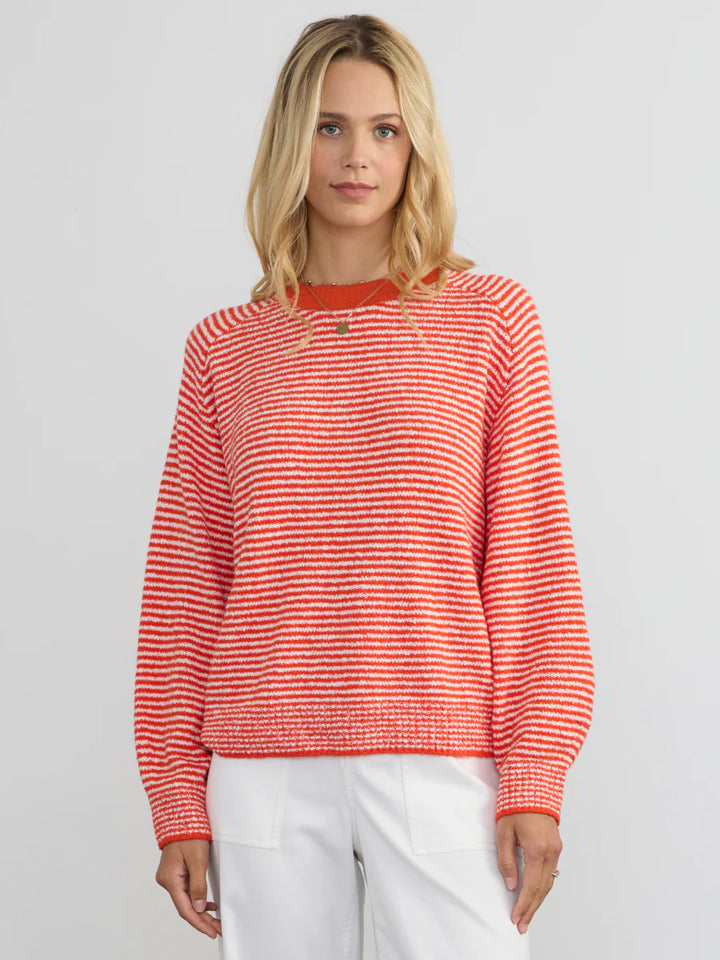 Margaret O'Leary – Lola Pullover in Tomato Stripe