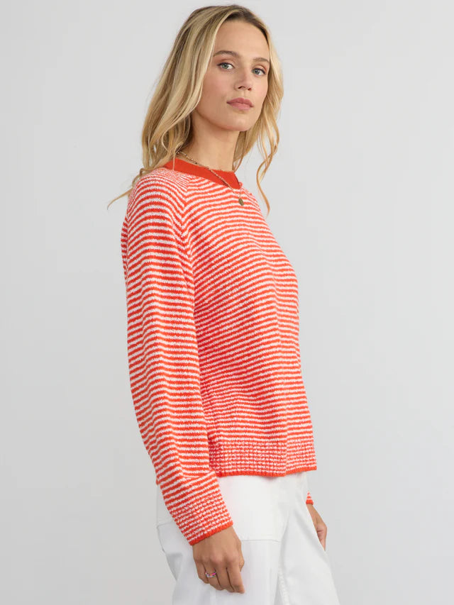 Margaret O'Leary – Lola Pullover in Tomato Stripe