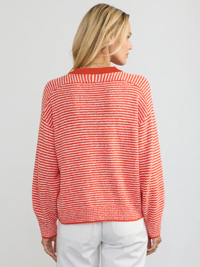 Margaret O'Leary – Lola Pullover in Tomato Stripe