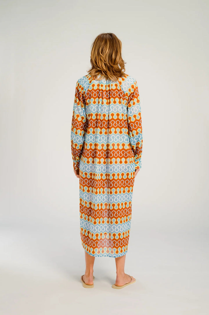 V De Vinster – Rio Dress in Blue Multi