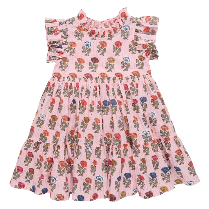 Pink Chicken – Jennifer Dress in Multi Flower Drop