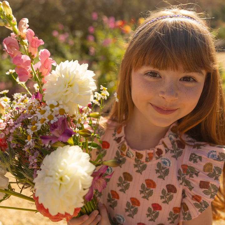 Pink Chicken – Jennifer Dress in Multi Flower Drop