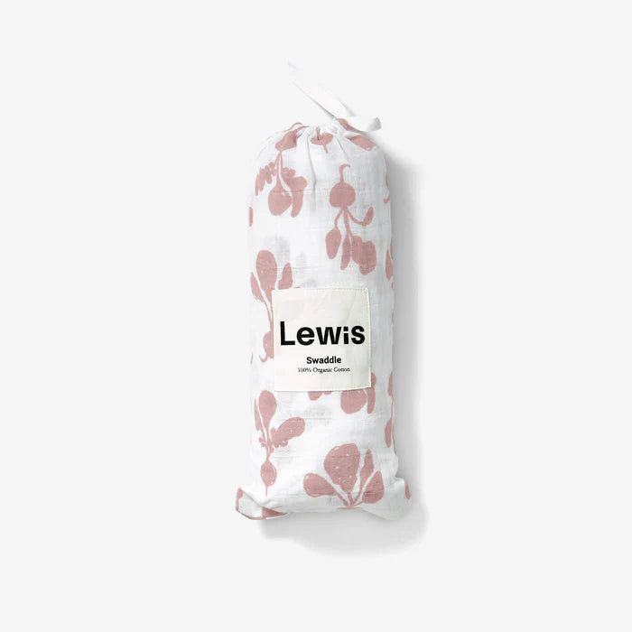 Lewis – Swaddle in Mauve Radish