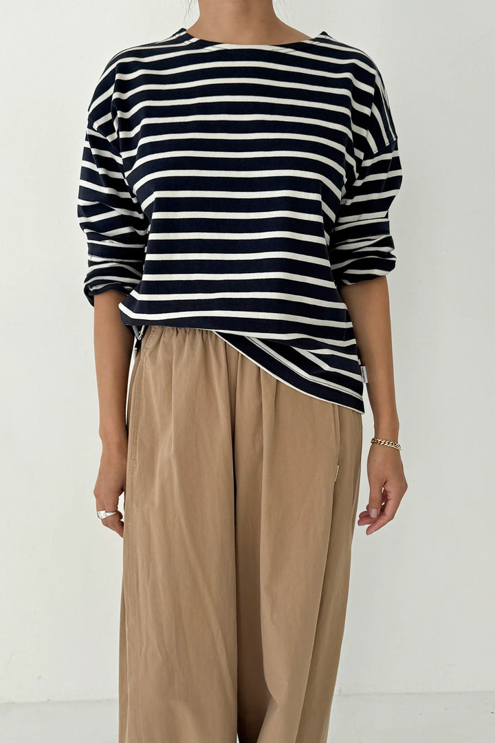 Le Bon Shoppe - Sailor Top in White Stripe on Navy