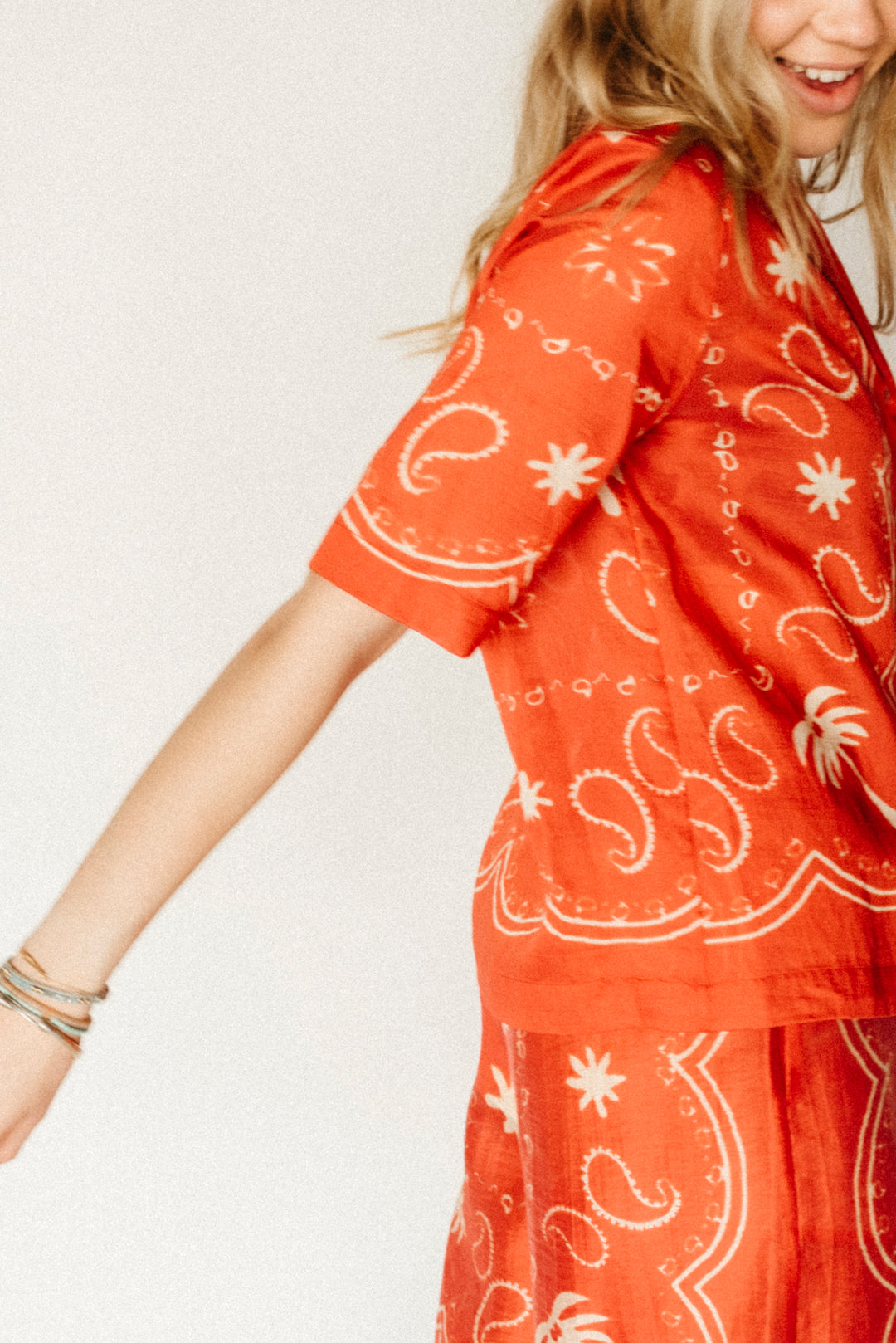 Ottod'Ame - Printed Shirt in Fiamma