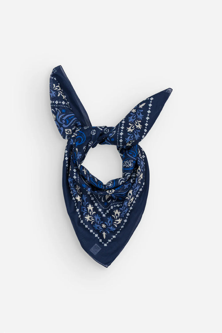 Maison Lecomte Flament – Cotton Voile Bandana Scarf in Saint Tropez