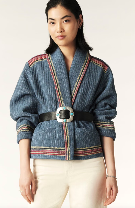 ba&sh – Ciago Kimono Jacket in Blue