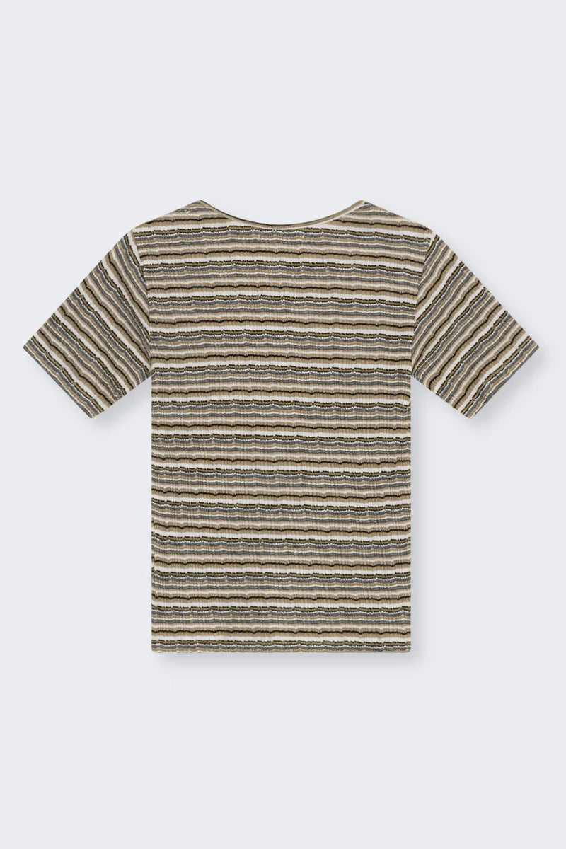 The New Society – Silene Tee in Multicolor Stripe
