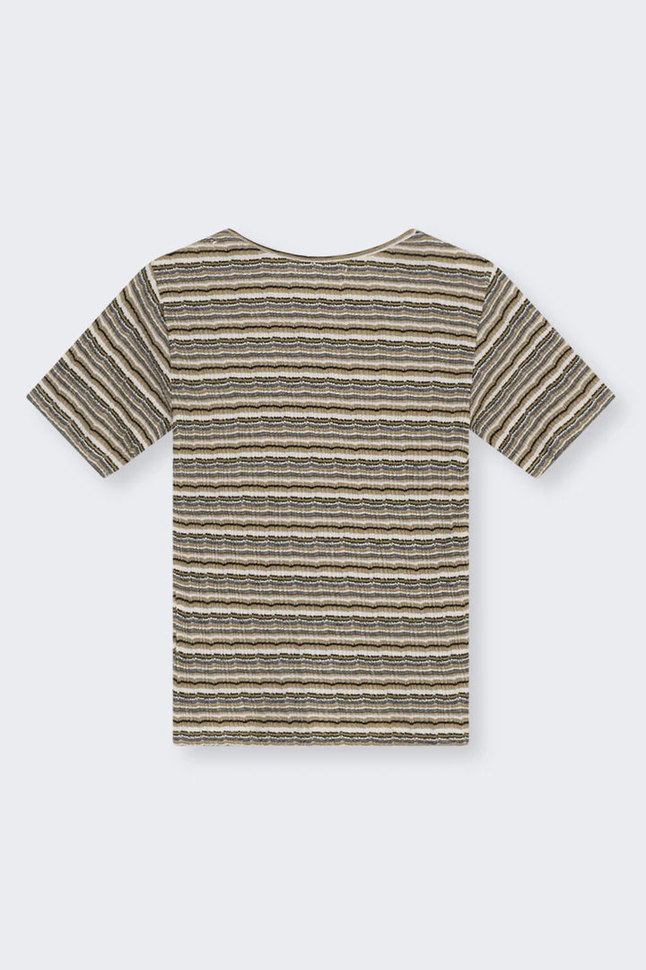 The New Society – Silene Tee in Multicolor Stripe