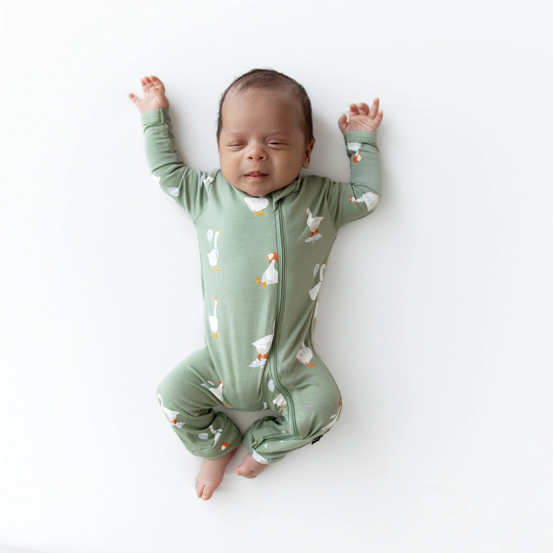 Kyte Baby - Zippered Romper in Silly Goose
