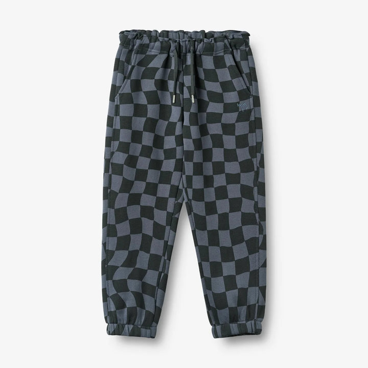 Wheat- Cosmo Joggers in Navy Blue Check
