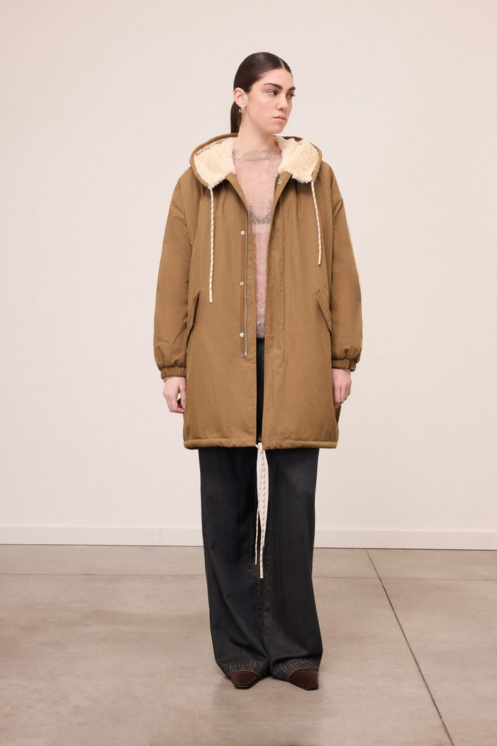 Ottod'Ame - Long Parka in Olivia Green