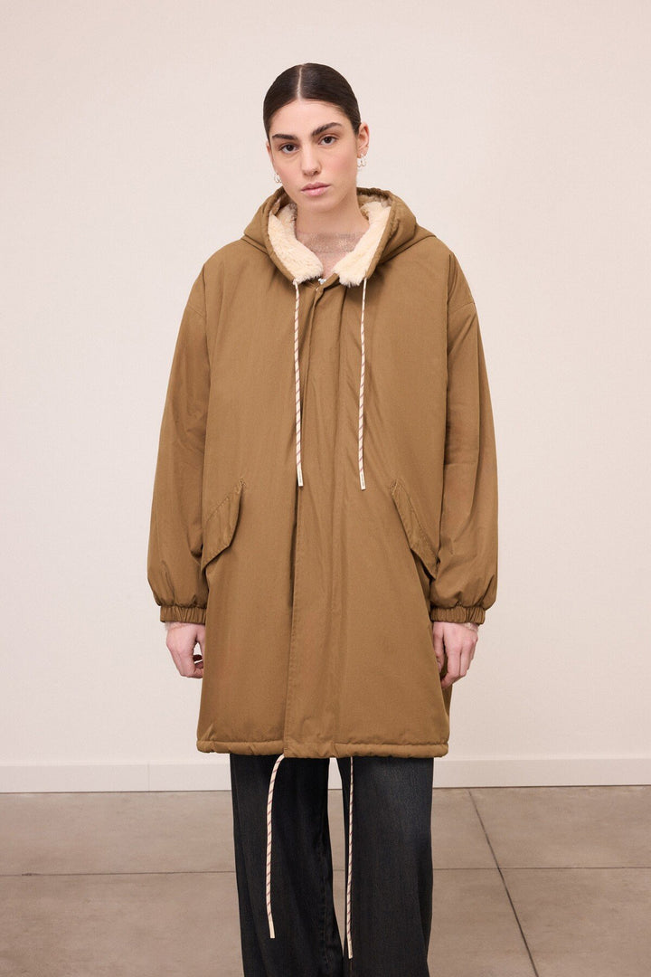 Ottod'Ame - Long Parka in Olivia Green