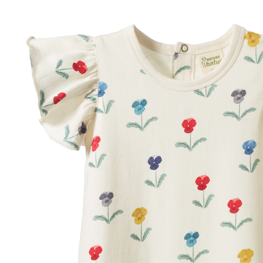 Nature Baby – Tilly Suit in Delphine Blooms Print