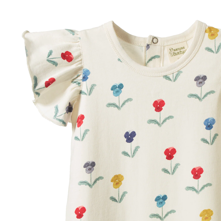 Nature Baby – Tilly Suit in Delphine Blooms Print
