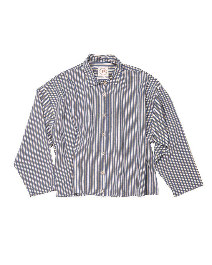 The Little Project  – Billie Shirt in Daffodil Silky Stripe