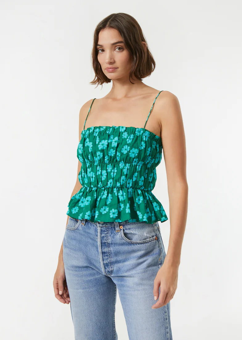 Rhode – Julieta Top in Forest Bombay Bloom