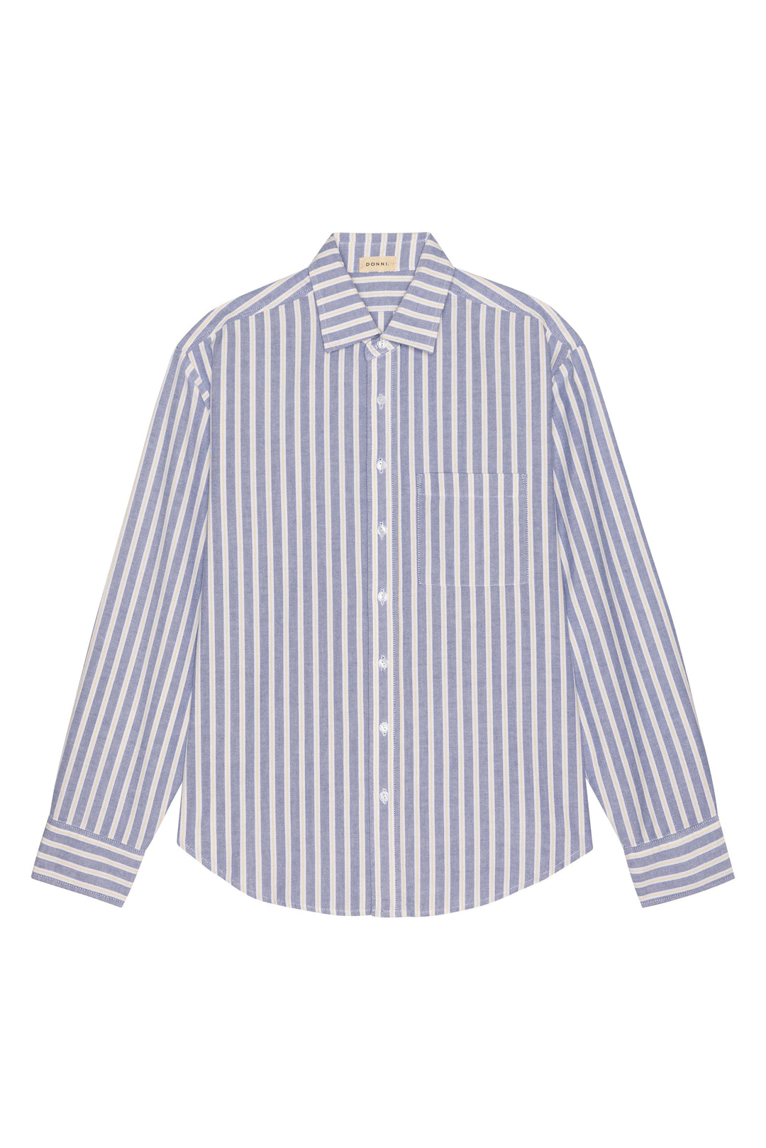 Donni – Donni Oxford Stripe Shirt in Butter