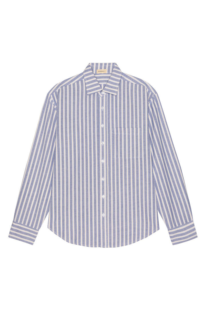 Donni – Donni Oxford Stripe Shirt in Butter