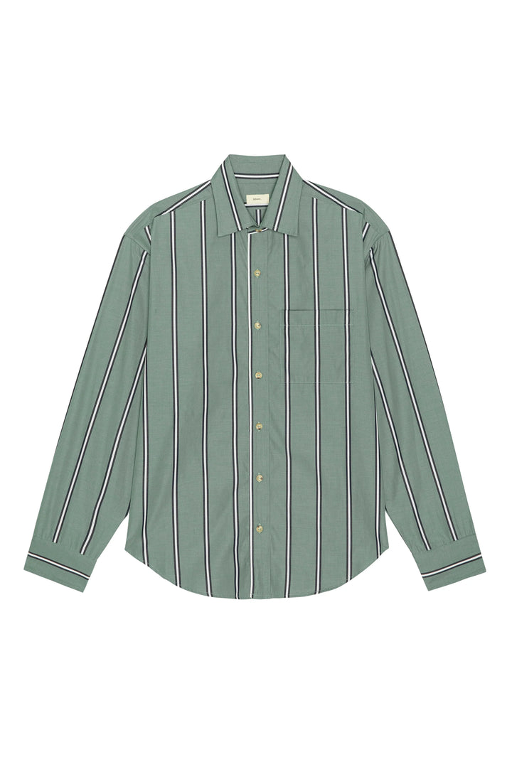 DONNI - Pop Stripe Shirt in Sage