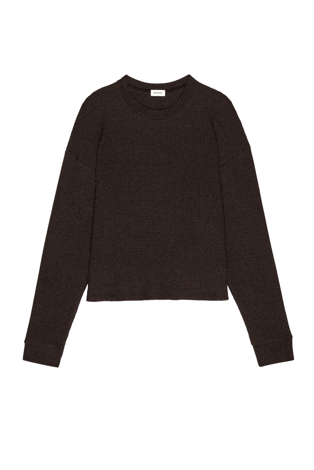 Donni – Thermal Crewneck in Espresso
