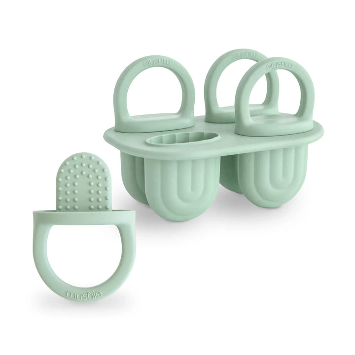 Mushie - Silicone Toddler Ice Pop Tray in Cambridge Blue