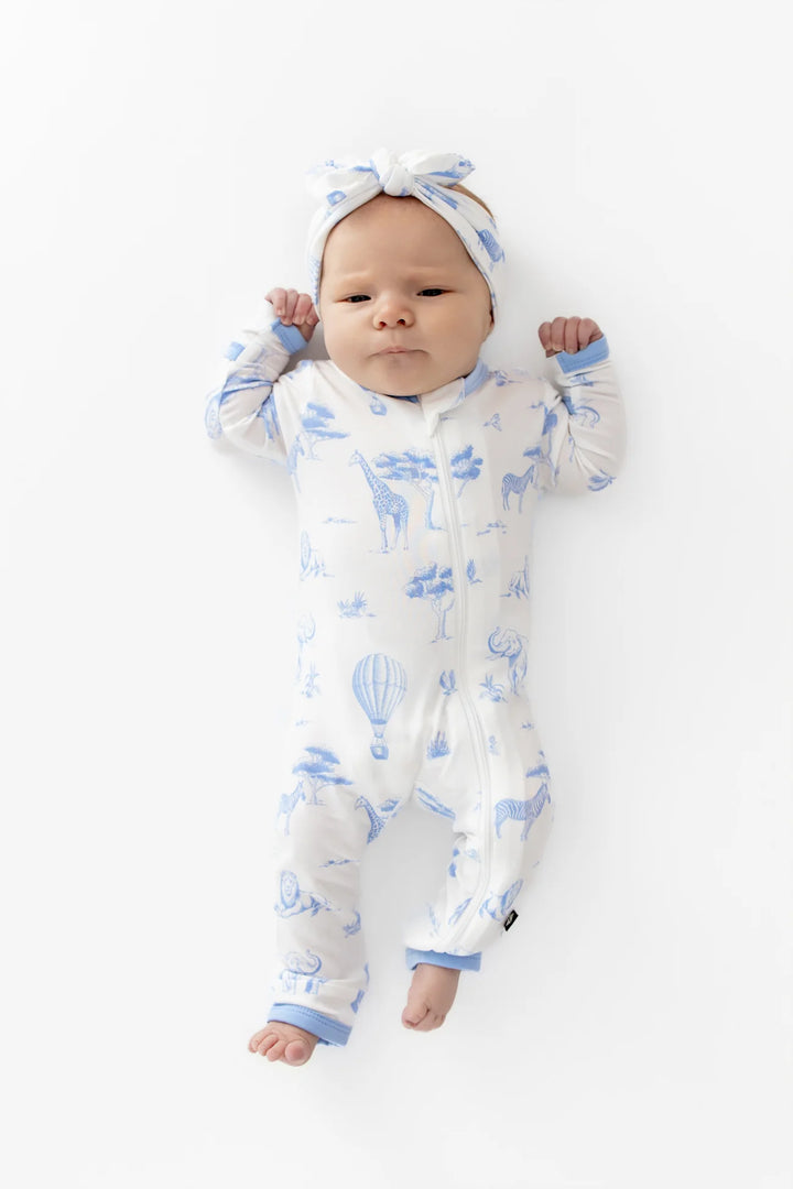 Kyte Baby - Zippered Romper in Toile Safari
