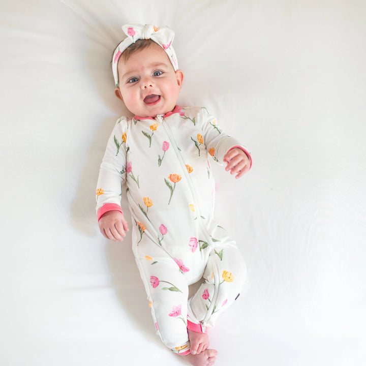 Kyte Baby - Zippered Romper in Tulip