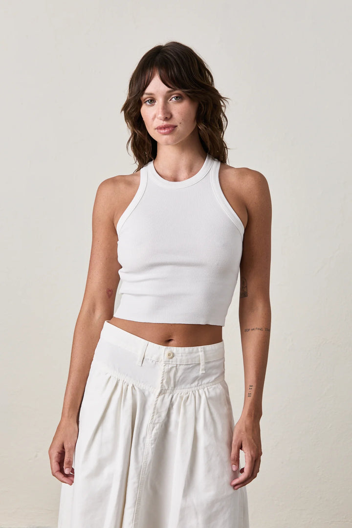 NSF – Amaya Crop Tank in Soft White