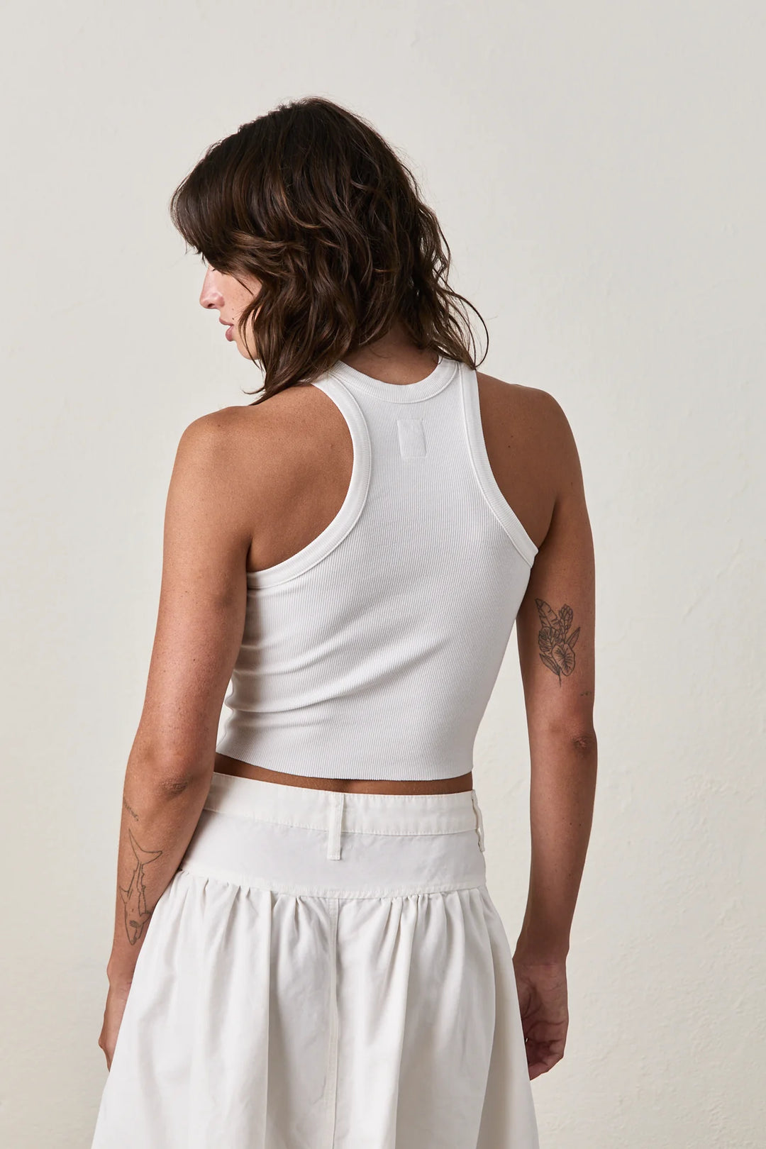 NSF – Amaya Crop Tank in Soft White