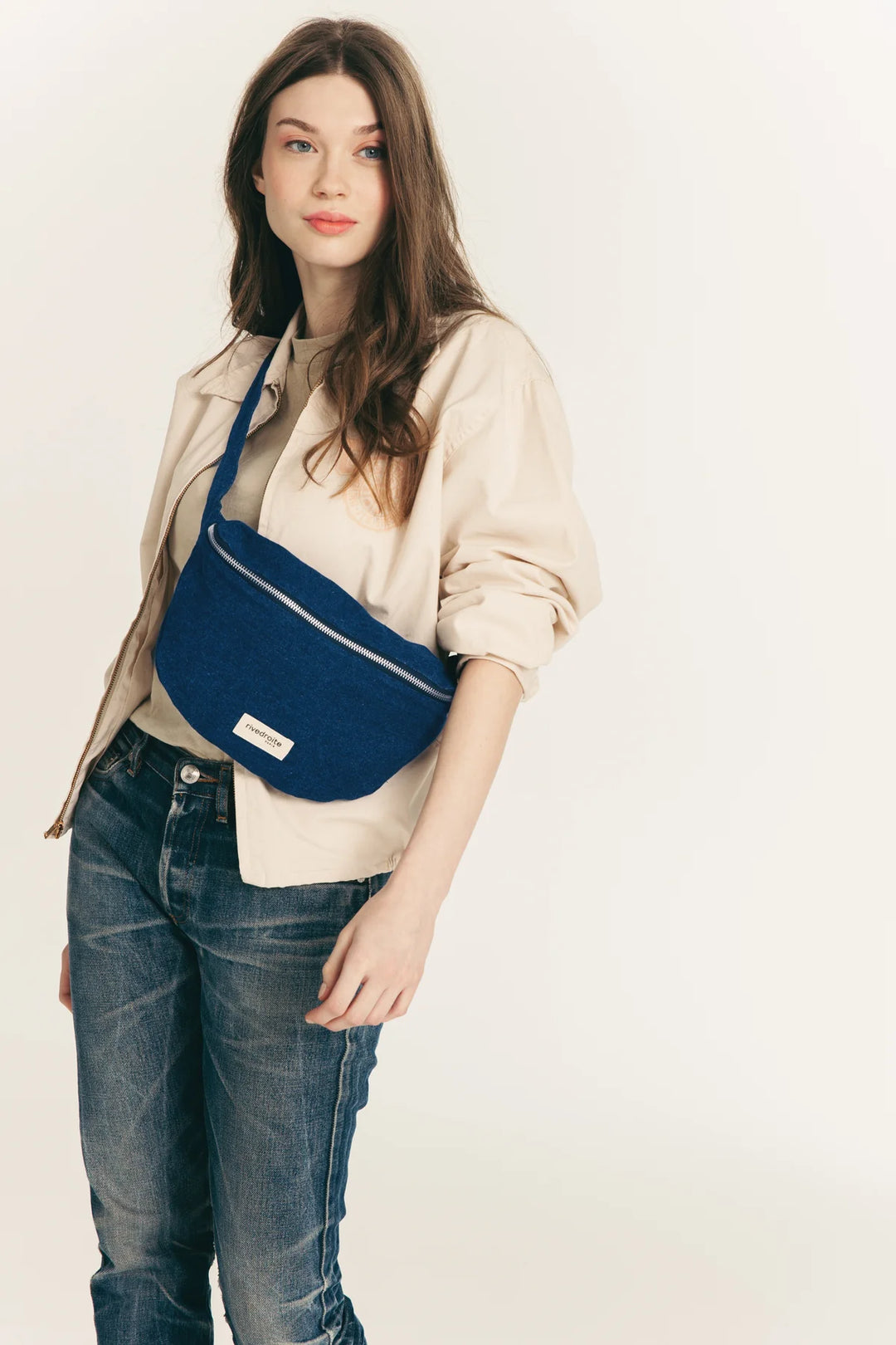 Rivedroite – Custine Waist Bag in Raw Denim