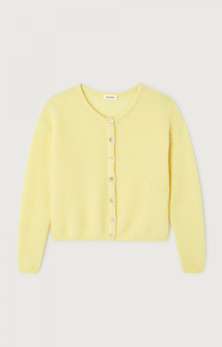 American Vintage – Vitow Button Front Cardigan in Lemon Tree