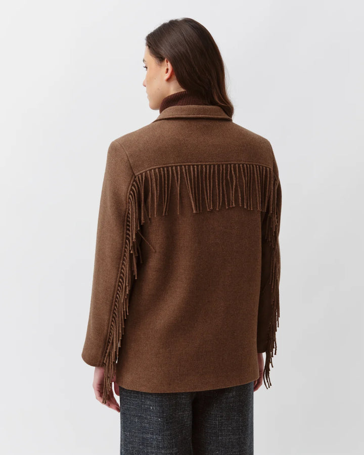 Diega - Vozo Fringe Jacket in Camel