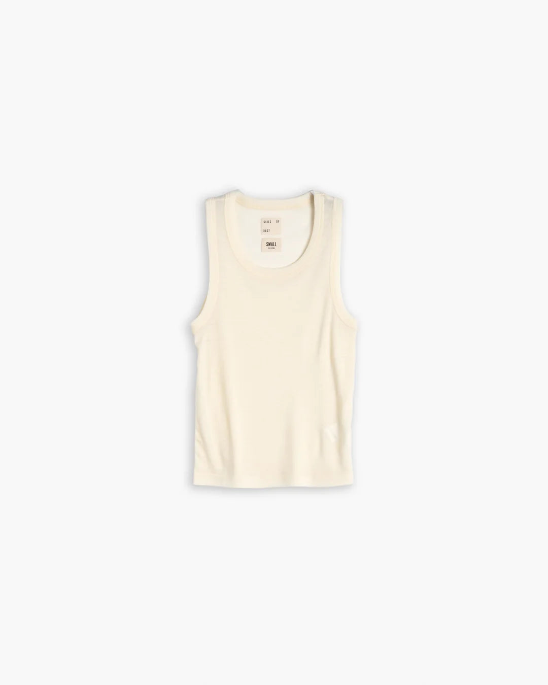 Girls of Dust - Rib Wool Tank in Off White