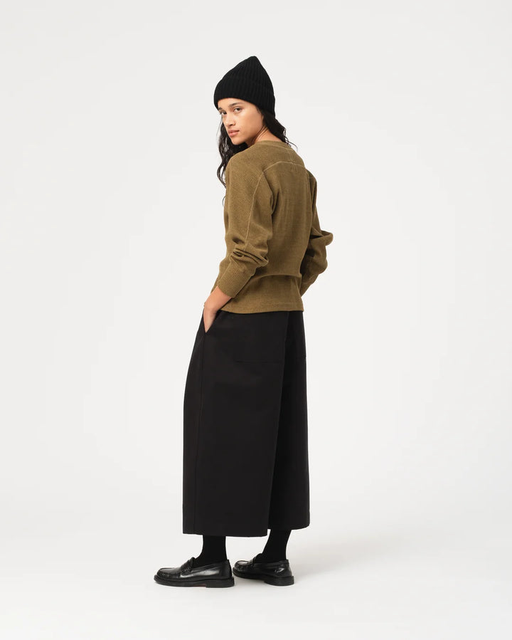 Girls of Dust - Military Rib Button Down in Olive