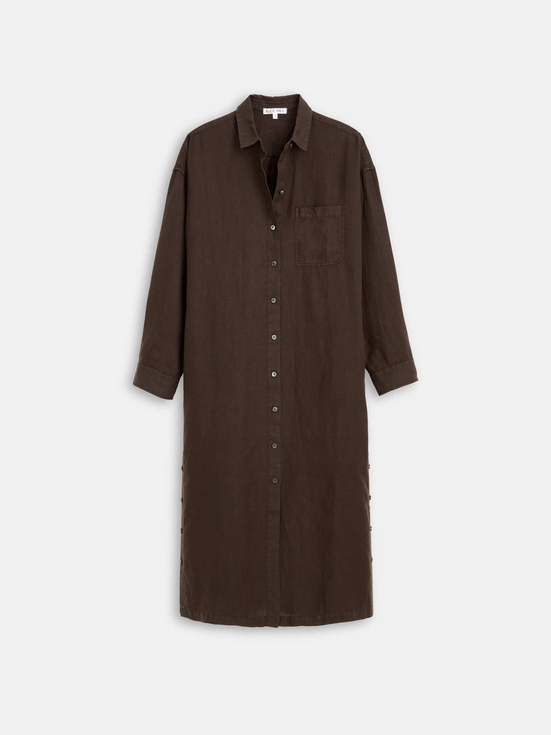 Alex Mill – Kerry Linen Dress in Roasted Bean