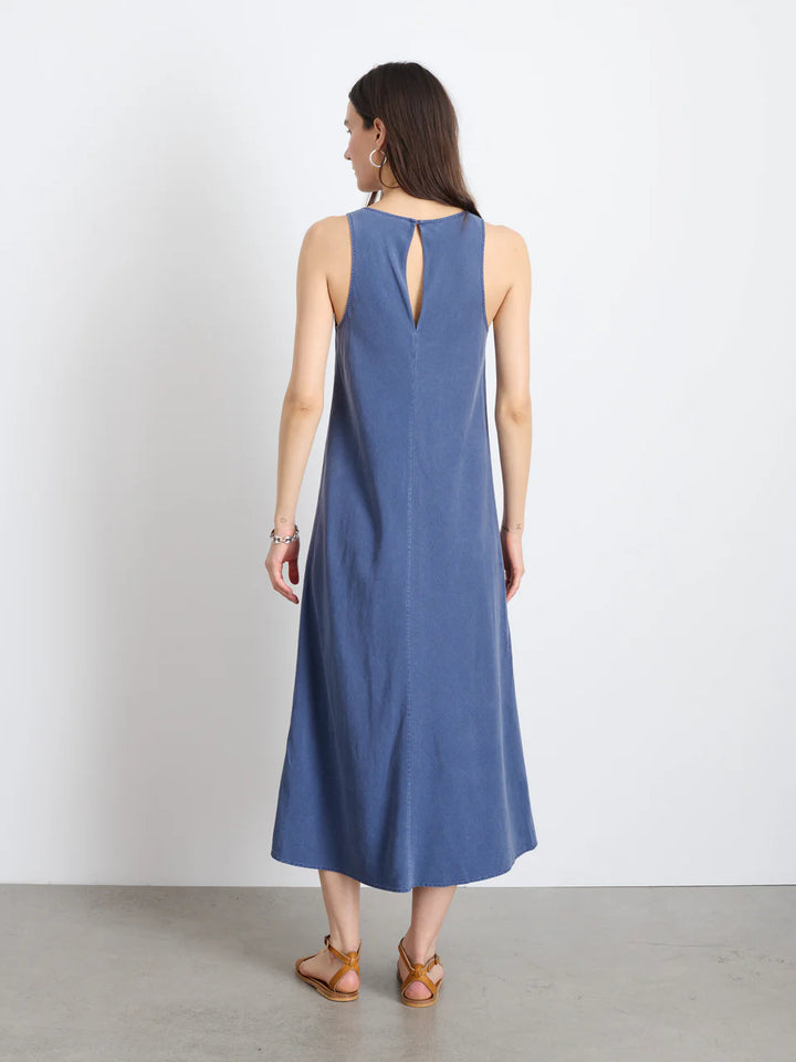 Alex Mill – Scarlett Dress in Dusty Blue