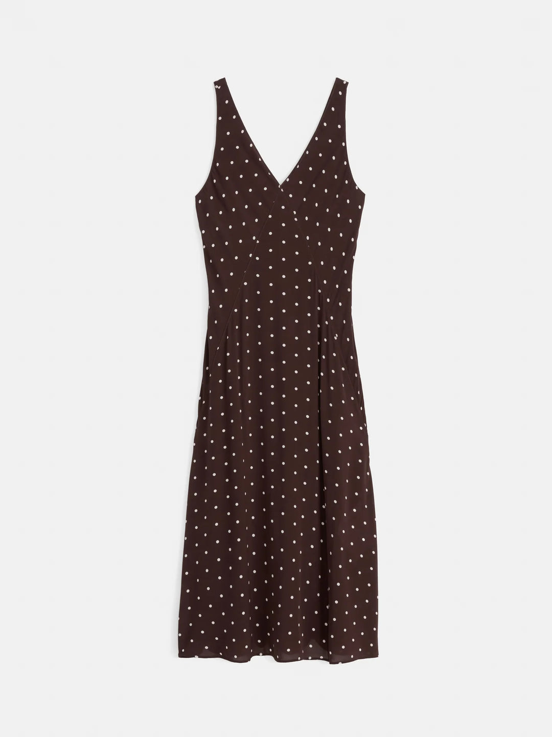 Alex Mill – Flora Polka Dot Dress in Espresso and White