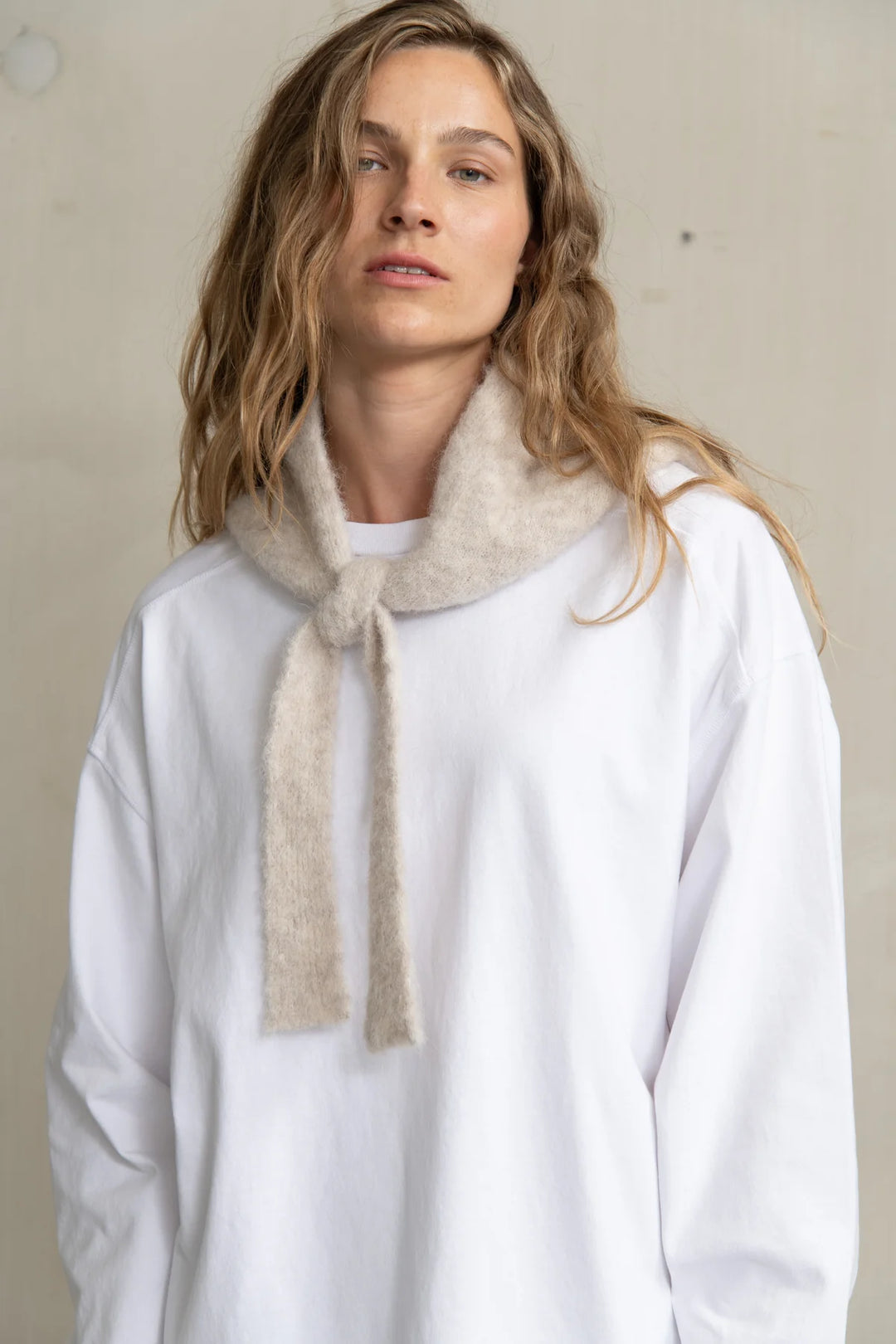 Humanoid – Alto Scarf in Beige Melange