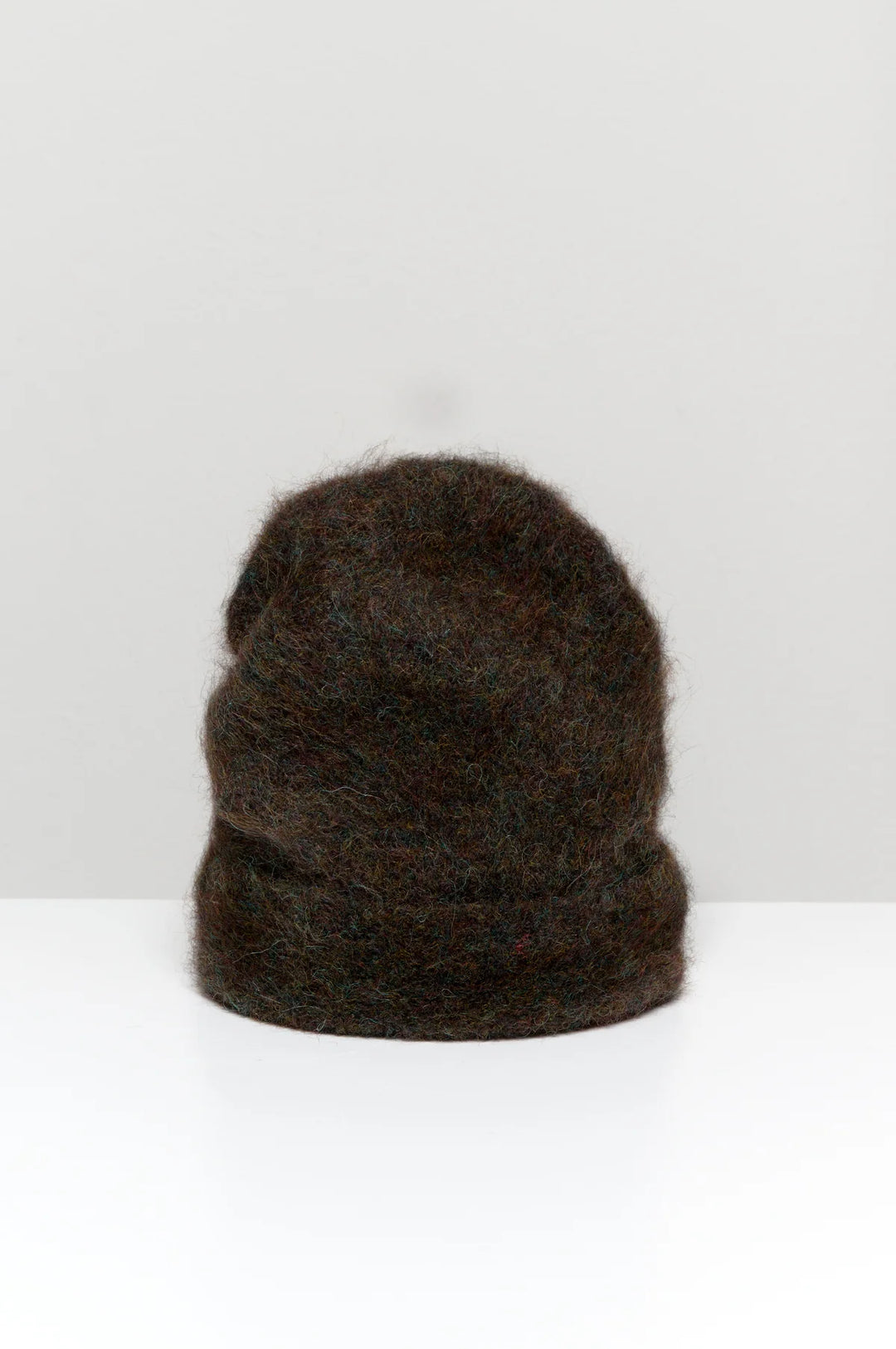 Humanoid – Assy Alpaca Knit Beanie in Brown Melange