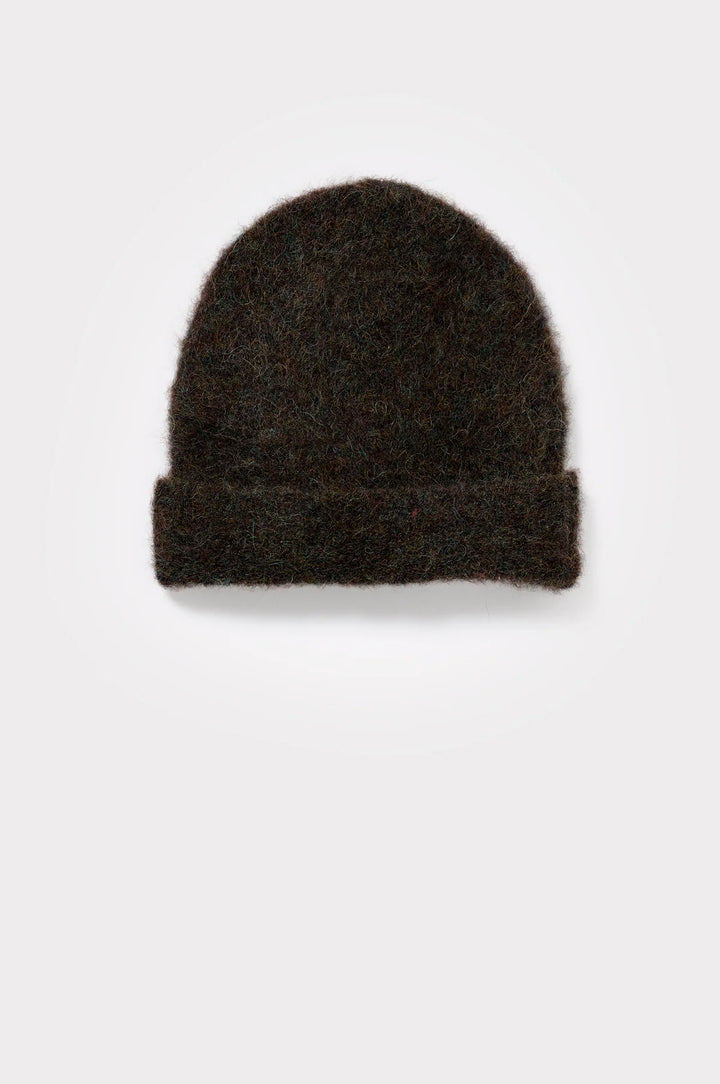 Humanoid – Assy Alpaca Knit Beanie in Brown Melange