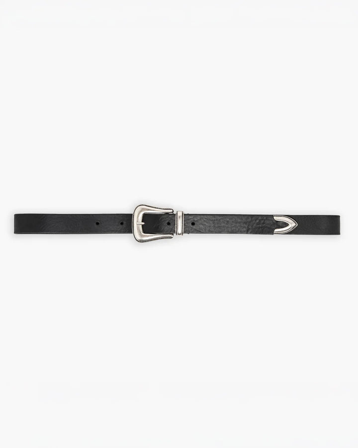 Girls of Dust - Western Belt in Black Leather