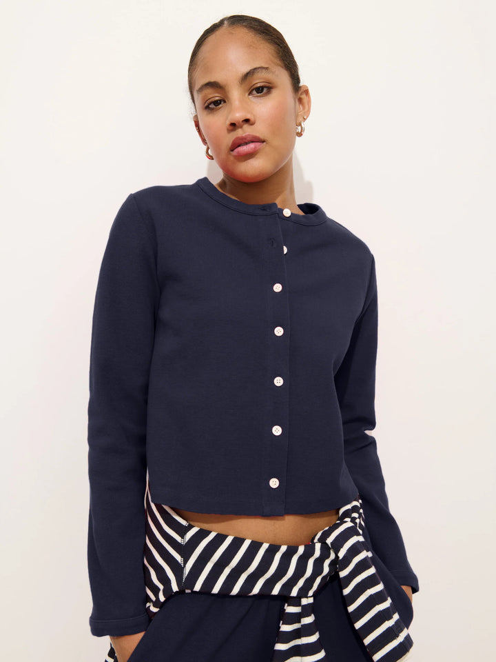 Alex Mill – Coco Sport Cardigan in Navy Blue