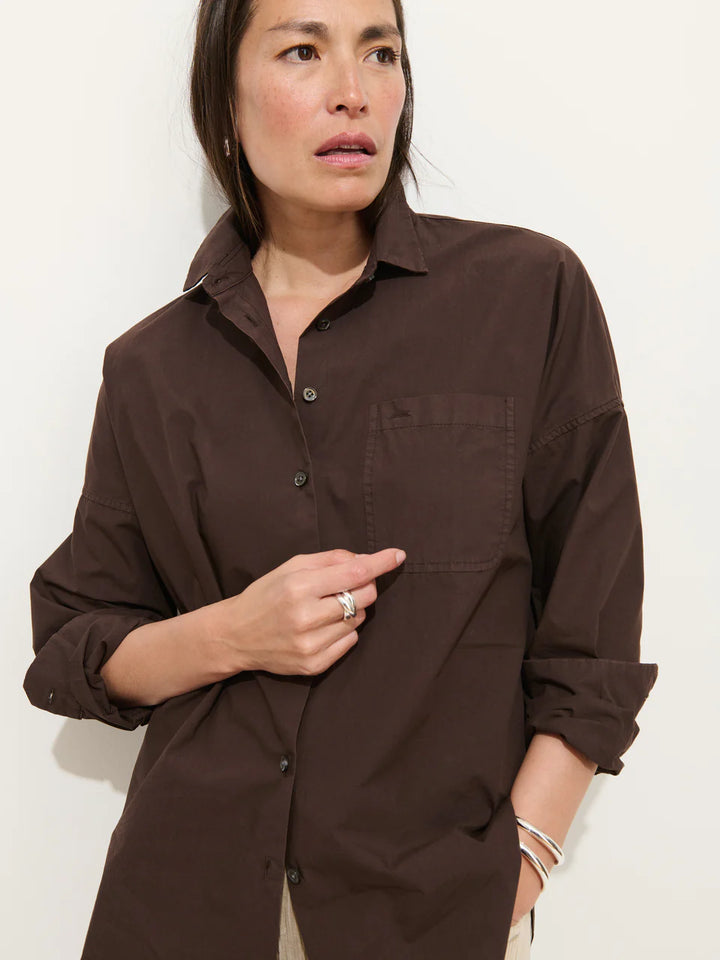 Alex Mill – Jo Cotton Poplin Shirt in Dark Chocolate